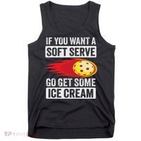 Pickleball Soft Serve Ice Cream Funny Pickleball Tank Top thumb 0