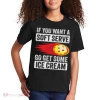 Pickleball Soft Serve Ice Cream Funny Pickleball Kids T-Shirt thumb 2