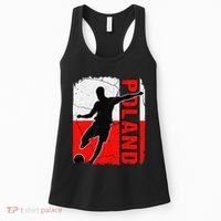 Poland Soccer Team Polish Flag Jersey Football Fans Women's Tank Top thumb 0