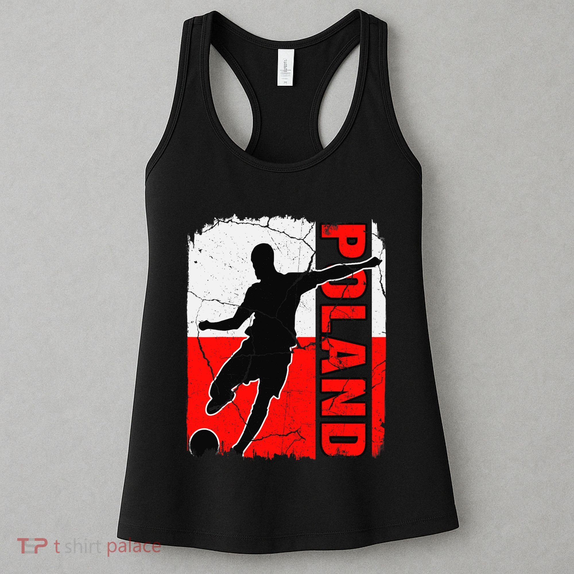 Poland Soccer Team Polish Flag Jersey Football Fans Women's Tank Top