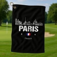 Paris Souvenir Travel Golf Towel thumb 1