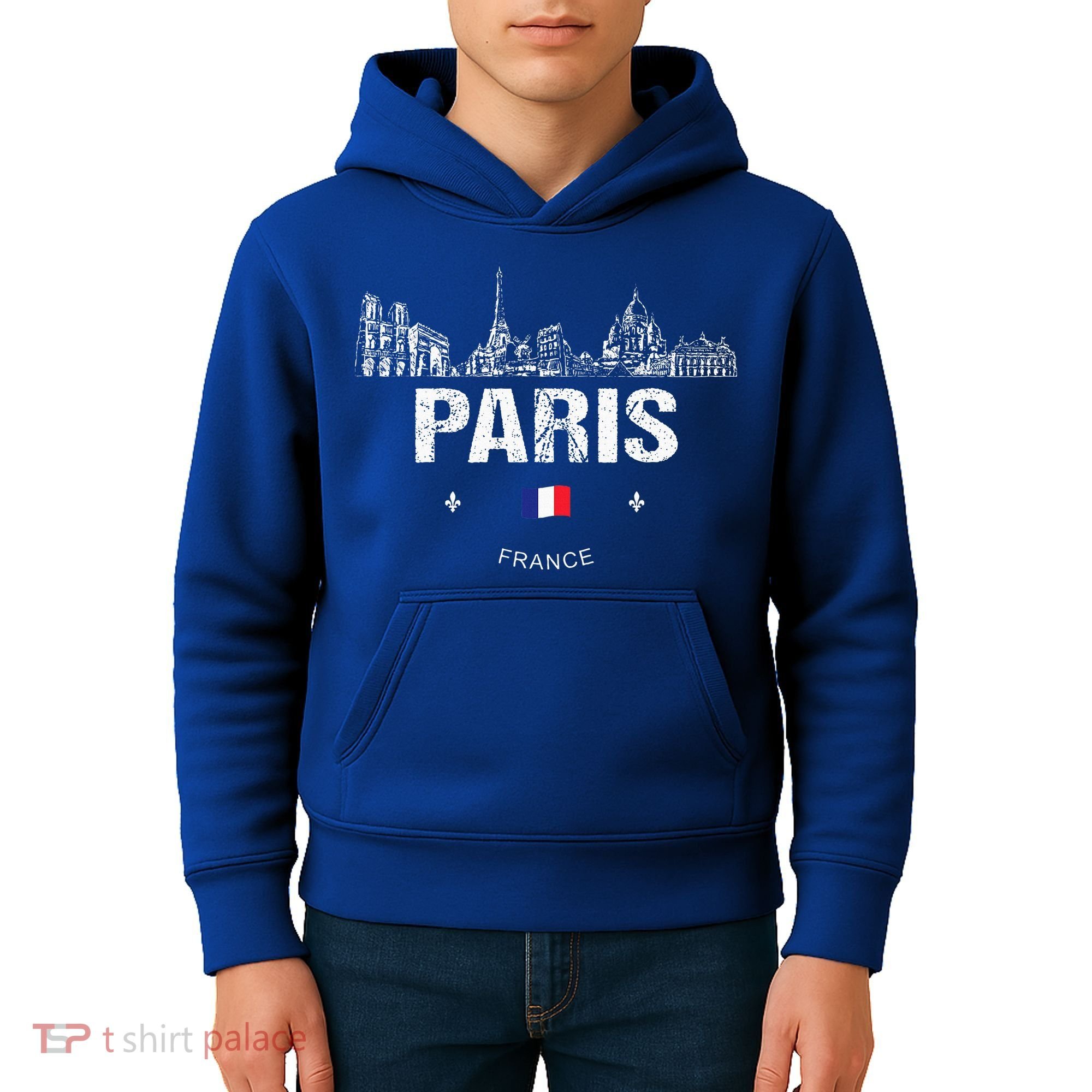 Paris Souvenir Travel Kids Hoodie
