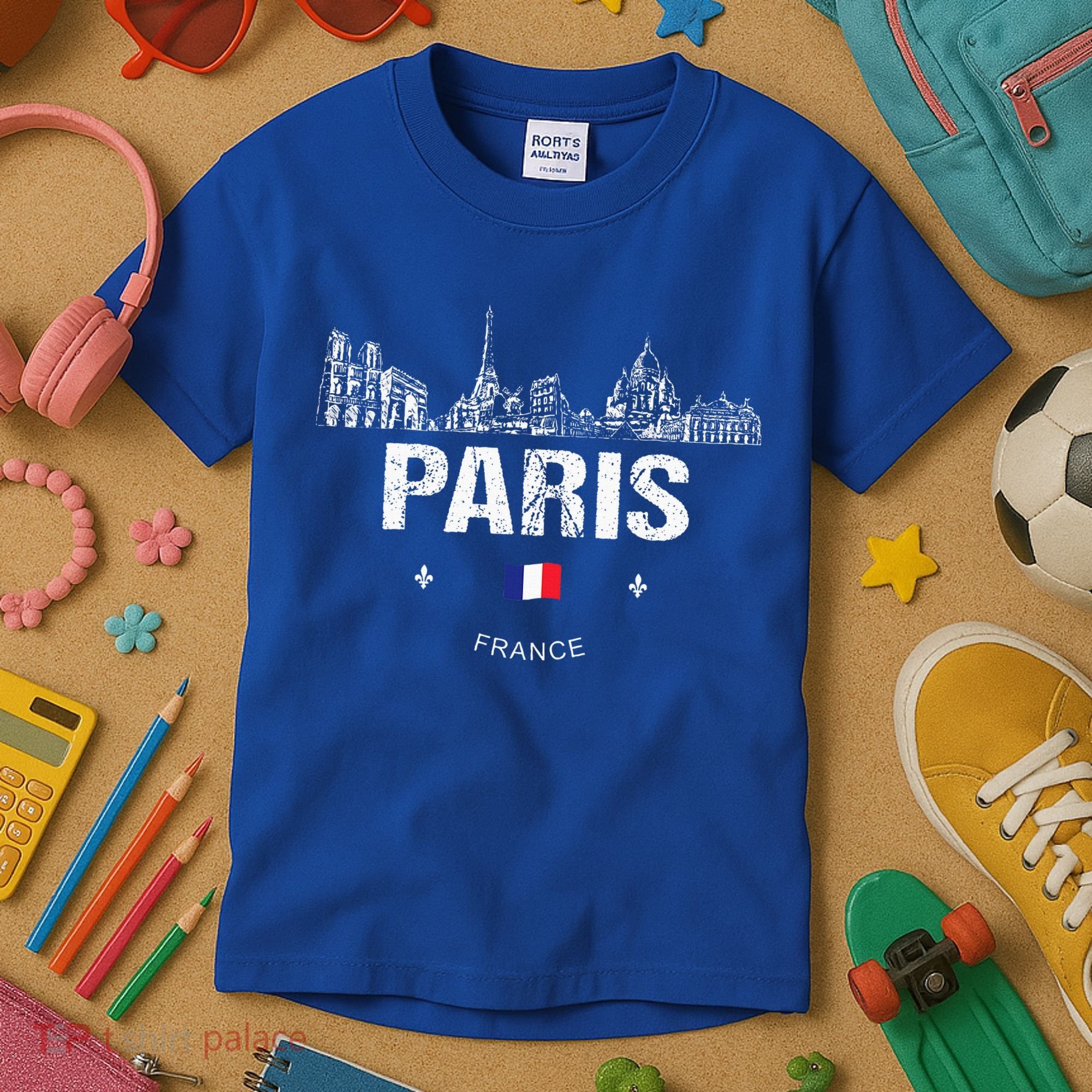Paris Souvenir Travel Kids T-Shirt