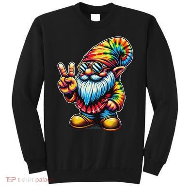 Peace Sign Tie Dye Gnome Sweatshirt