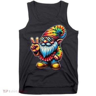 Peace Sign Tie Dye Gnome Tank Top