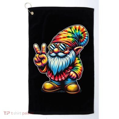Peace Sign Tie Dye Gnome Golf Towel
