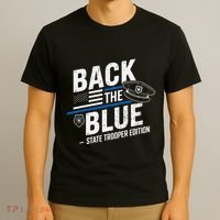 Police State Trooper Super Trooper Costume Sheriff T-Shirt thumb 3