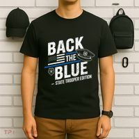 Police State Trooper Super Trooper Costume Sheriff T-Shirt thumb 6
