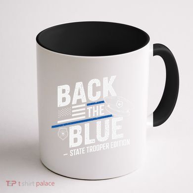 Police State Trooper Super Trooper Costume Sheriff Coffee Mug back