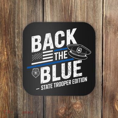 Police State Trooper Super Trooper Costume Sheriff Coaster