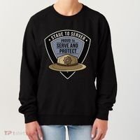 Police State Trooper Super Trooper Costume Sheriff Women's Sweatshirt thumb 0