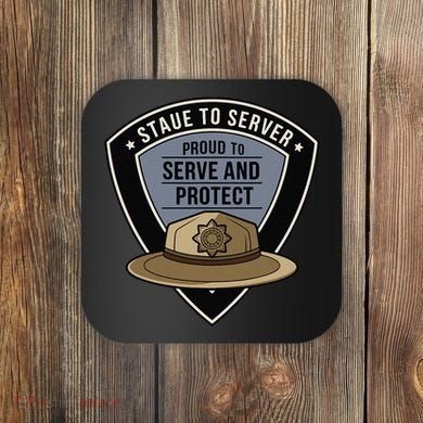 Police State Trooper Super Trooper Costume Sheriff Coaster