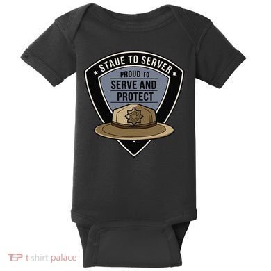 Police State Trooper Super Trooper Costume Sheriff Baby Bodysuit