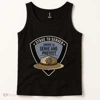 Police State Trooper Super Trooper Costume Sheriff Tank Top thumb 2
