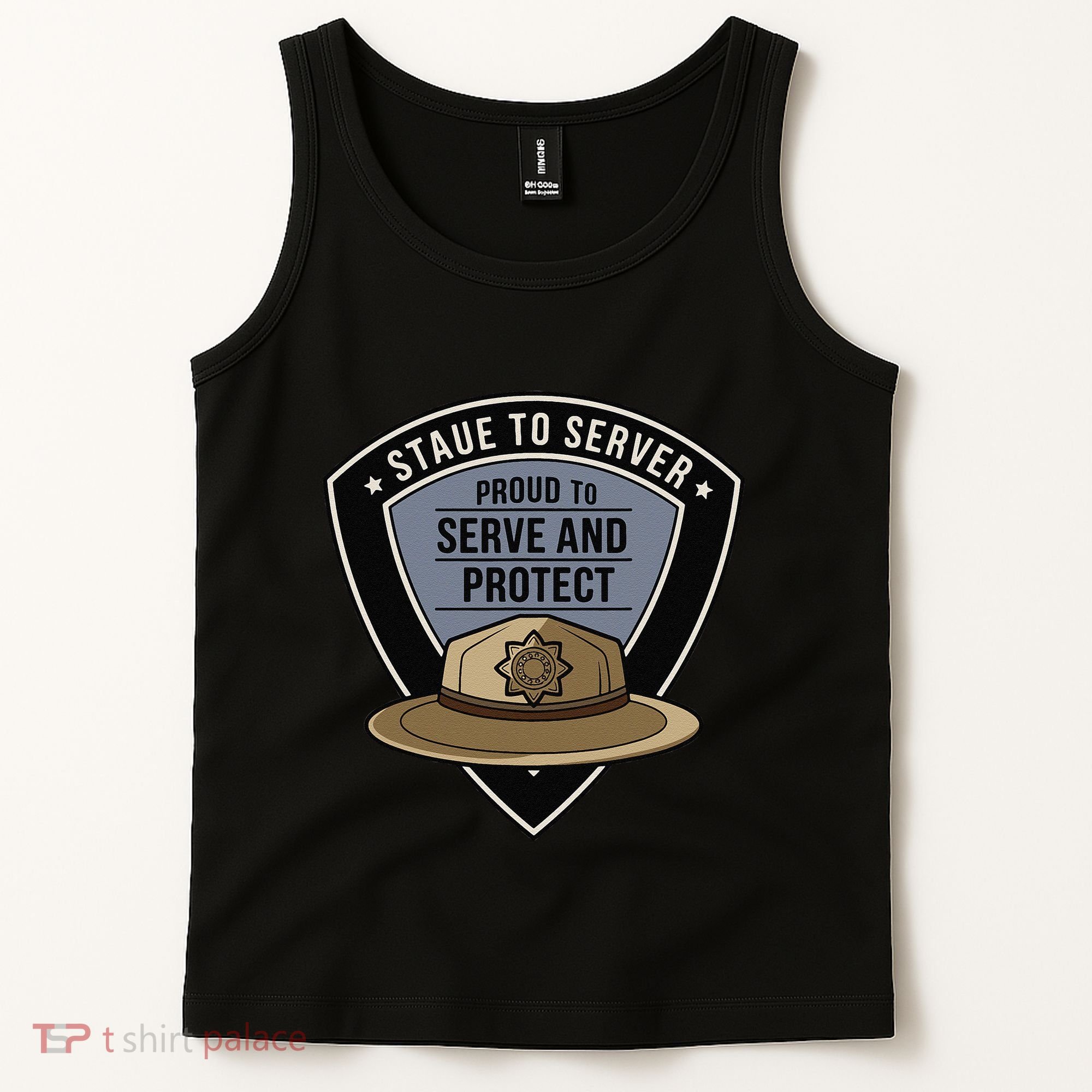 Police State Trooper Super Trooper Costume Sheriff Tank Top