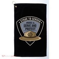 Police State Trooper Super Trooper Costume Sheriff Golf Towel thumb 0