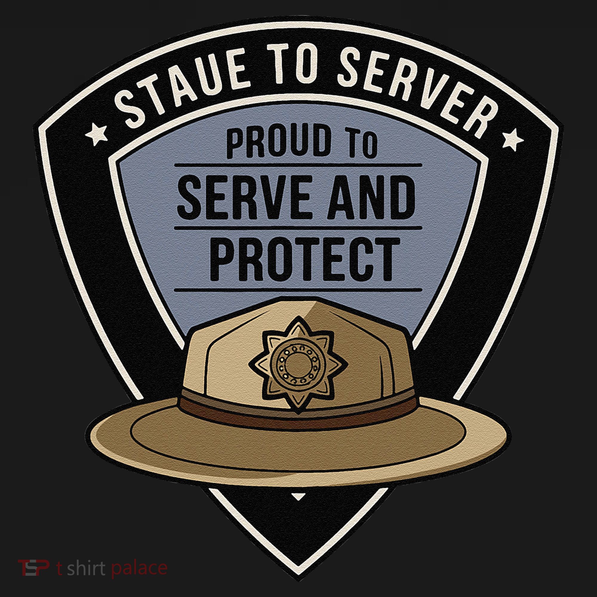 Police State Trooper Super Trooper Costume Sheriff Toddler T-Shirt