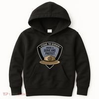 Police State Trooper Super Trooper Costume Sheriff Kids Hoodie thumb 0