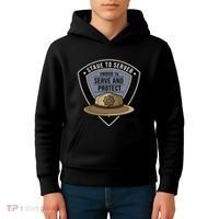 Police State Trooper Super Trooper Costume Sheriff Kids Hoodie thumb 4
