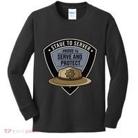 Police State Trooper Super Trooper Costume Sheriff Kids Long Sleeve Shirt thumb 0