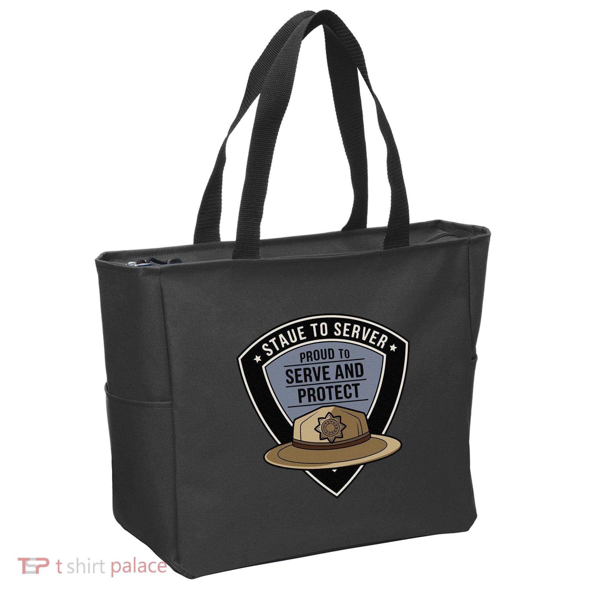 Police State Trooper Super Trooper Costume Sheriff Tote Bag