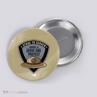Police State Trooper Super Trooper Costume Sheriff Button thumb 0