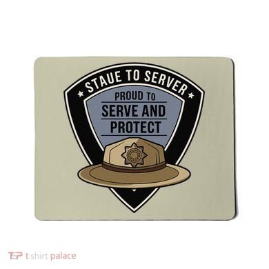 Police State Trooper Super Trooper Costume Sheriff Mousepad