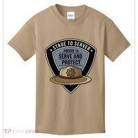 Police State Trooper Super Trooper Costume Sheriff Kids T-Shirt thumb 0