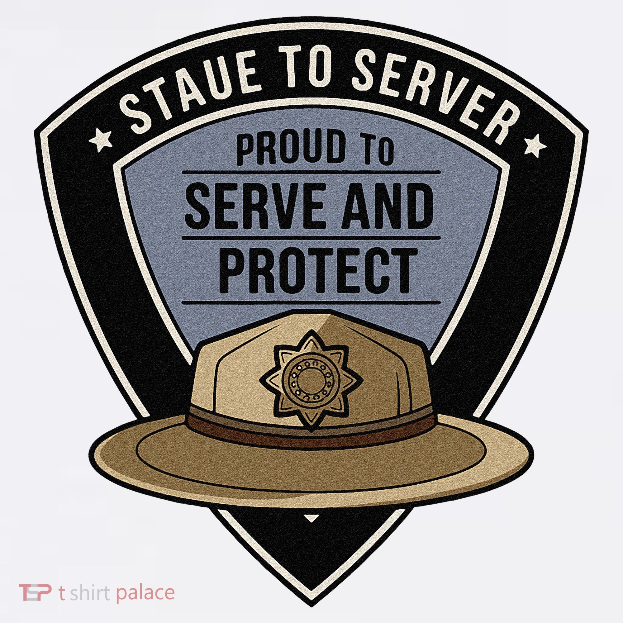 Police State Trooper Super Trooper Costume Sheriff Comfort Colors Garment-Dyed Hooded Sweatshirt