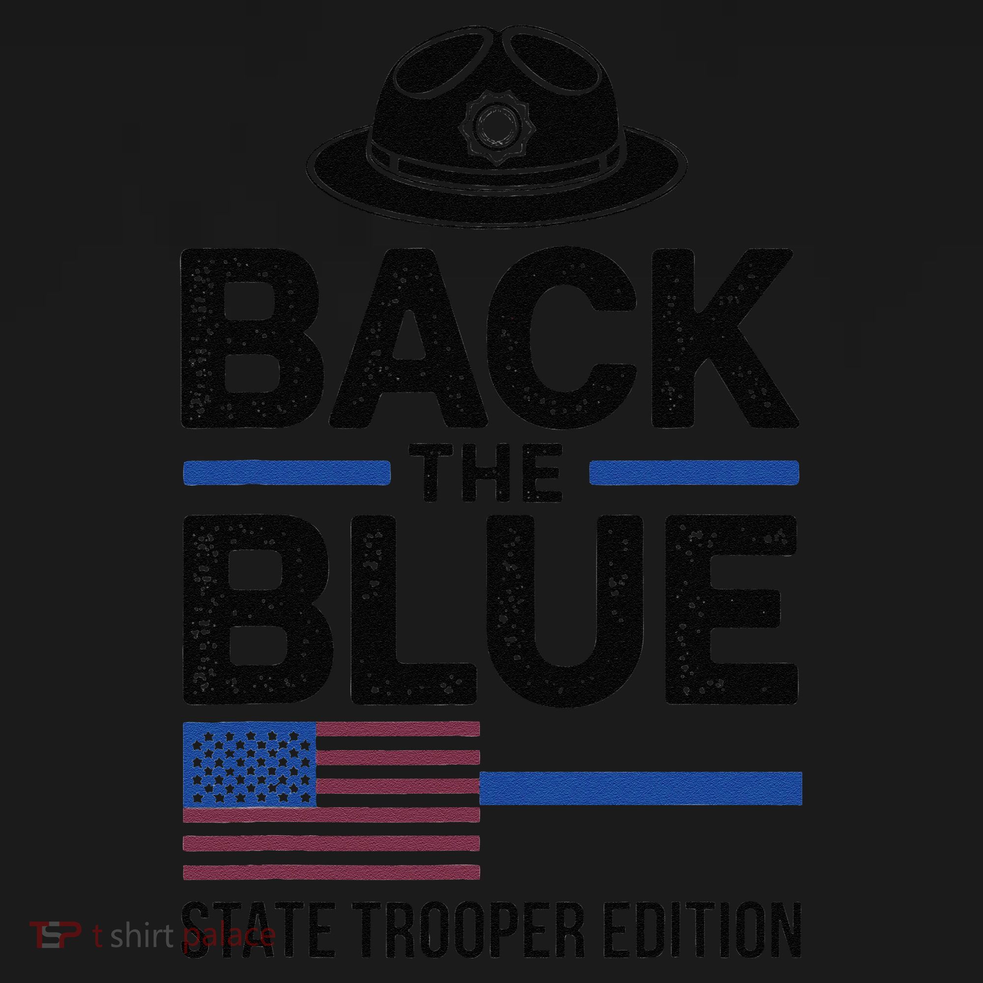 Police State Trooper Super Trooper Costume Sheriff USA-Made Doggie Bandana