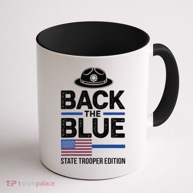Police State Trooper Super Trooper Costume Sheriff Coffee Mug back