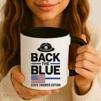 Police State Trooper Super Trooper Costume Sheriff Coffee Mug thumb 3