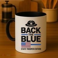 Police State Trooper Super Trooper Costume Sheriff Coffee Mug thumb 4