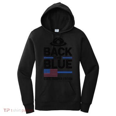Police State Trooper Super Trooper Costume Sheriff Women's Hoodie