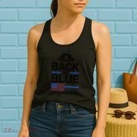 Police State Trooper Super Trooper Costume Sheriff Women's Tank Top thumb 2