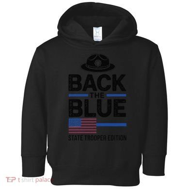 Police State Trooper Super Trooper Costume Sheriff Toddler Hoodie