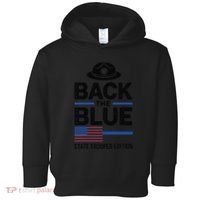Police State Trooper Super Trooper Costume Sheriff Toddler Hoodie thumb 0