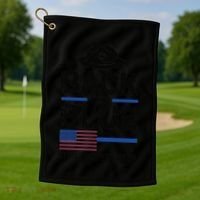 Police State Trooper Super Trooper Costume Sheriff Golf Towel thumb 1
