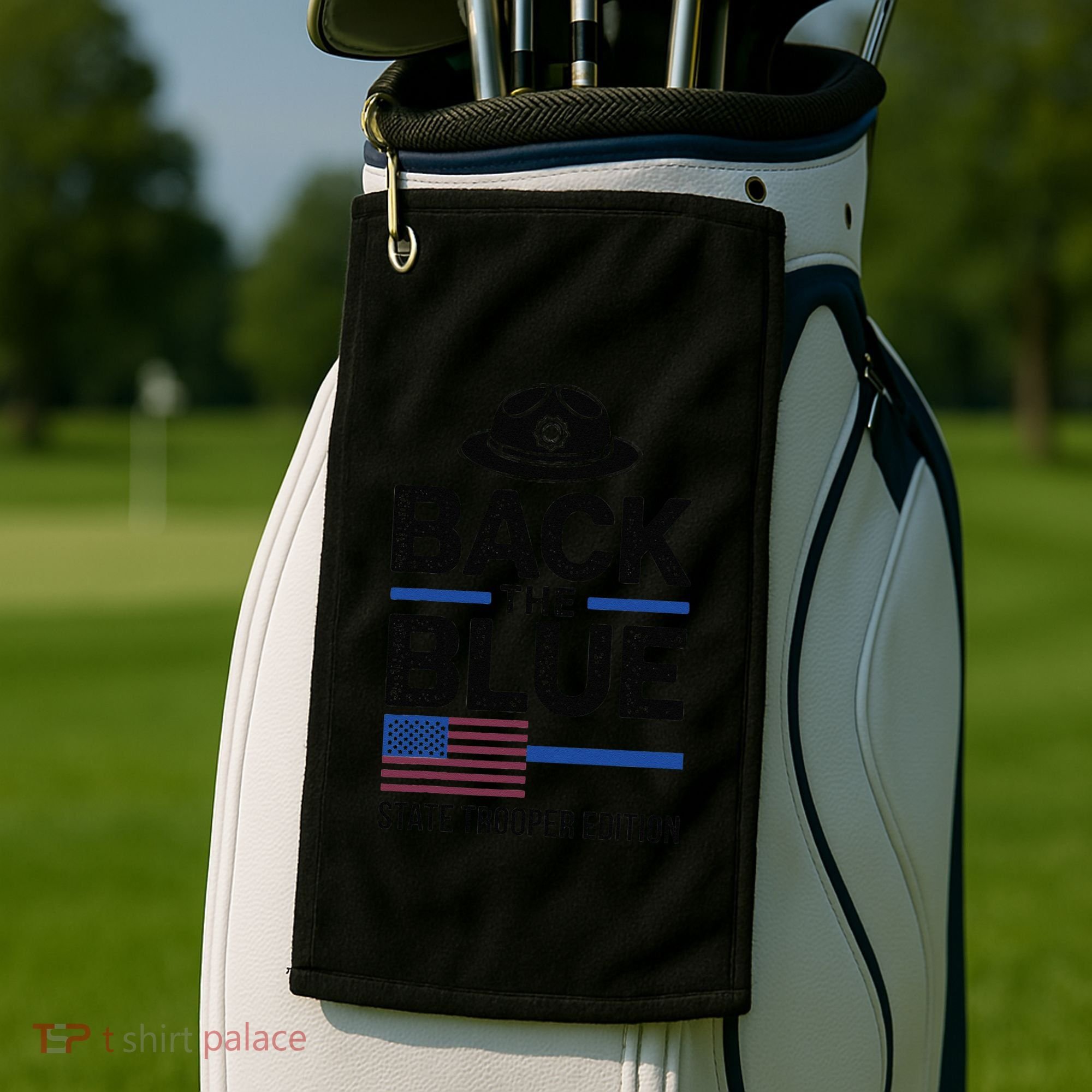 Police State Trooper Super Trooper Costume Sheriff Golf Towel