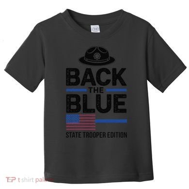 Police State Trooper Super Trooper Costume Sheriff Toddler T-Shirt