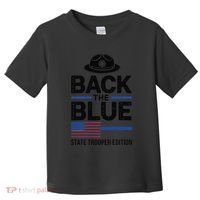 Police State Trooper Super Trooper Costume Sheriff Toddler T-Shirt thumb 0