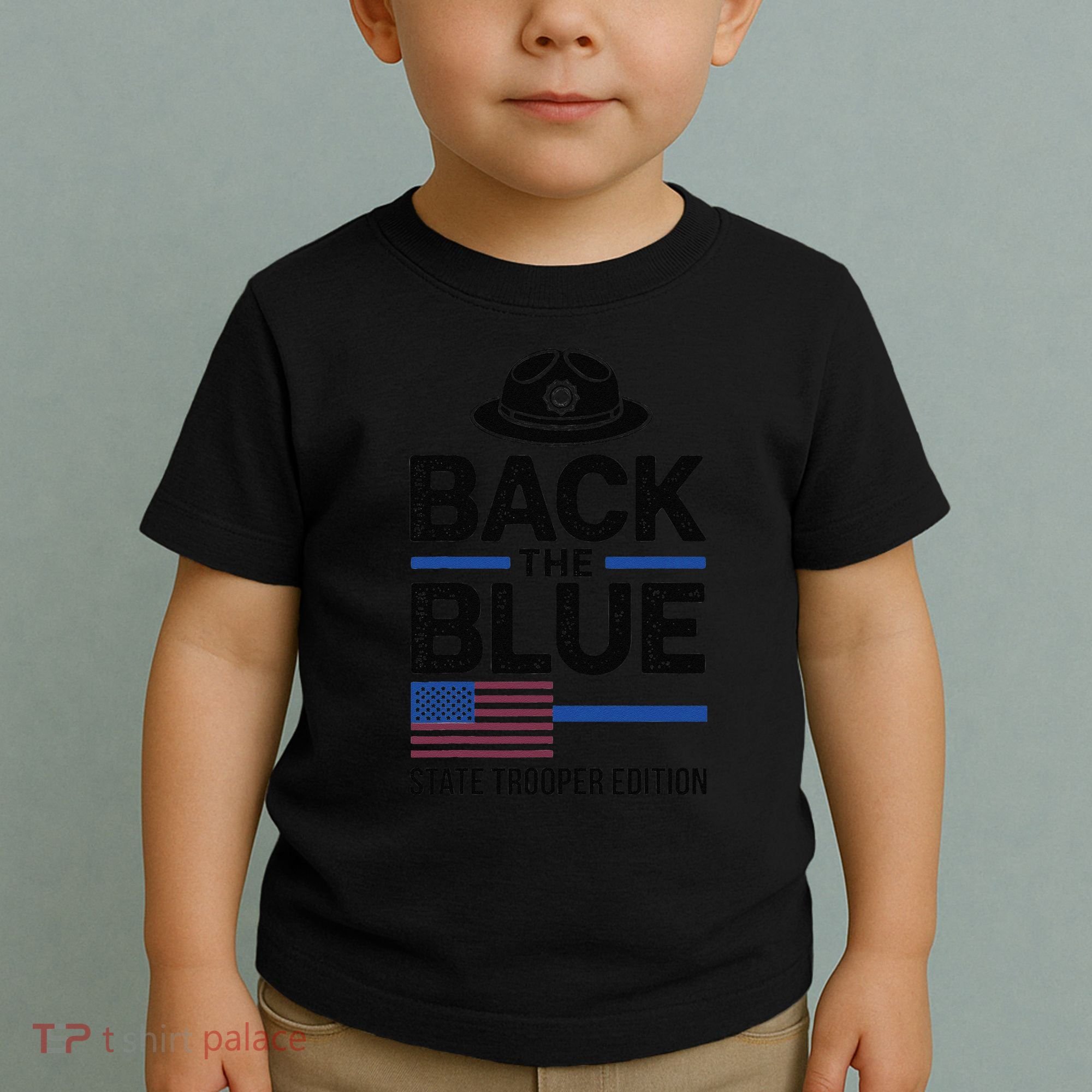 Police State Trooper Super Trooper Costume Sheriff Toddler T-Shirt