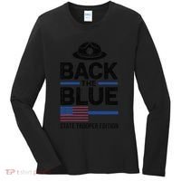 Police State Trooper Super Trooper Costume Sheriff Women's Long Sleeve Shirt thumb 0