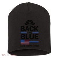 Police State Trooper Super Trooper Costume Sheriff Short Acrylic Beanie thumb 0