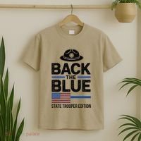 Police State Trooper Super Trooper Costume Sheriff T-Shirt thumb 2