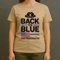 Police State Trooper Super Trooper Costume Sheriff T-Shirt thumb 4