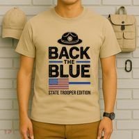 Police State Trooper Super Trooper Costume Sheriff T-Shirt thumb 6