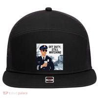 Police State Trooper Super Trooper Costume Sheriff Costume 7 Panel Mesh Trucker Snapback Hat thumb 0