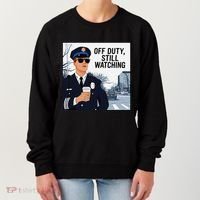 Police State Trooper Super Trooper Costume Sheriff Costume Women's Sweatshirt thumb 0