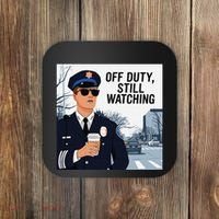 Police State Trooper Super Trooper Costume Sheriff Costume Coaster thumb 0
